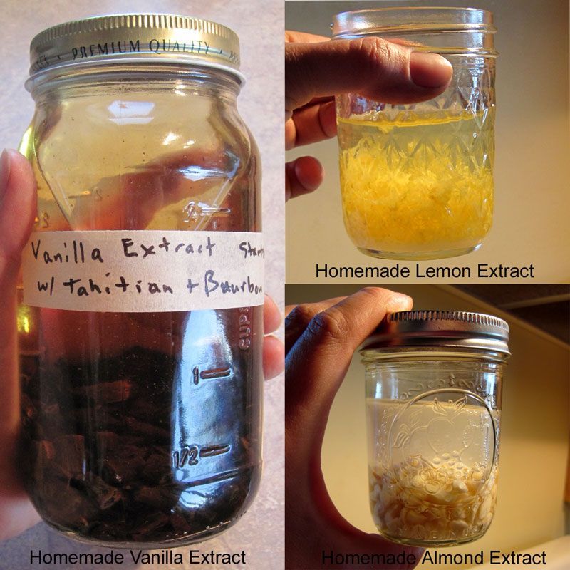 How to Make Homemade Extracts (vanilla, almond, and lemon) @ Common Sense Homesteading