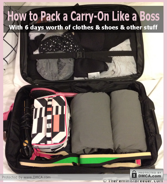 How To Pack a Carry-On Like a Boss-6 days in a carry-on