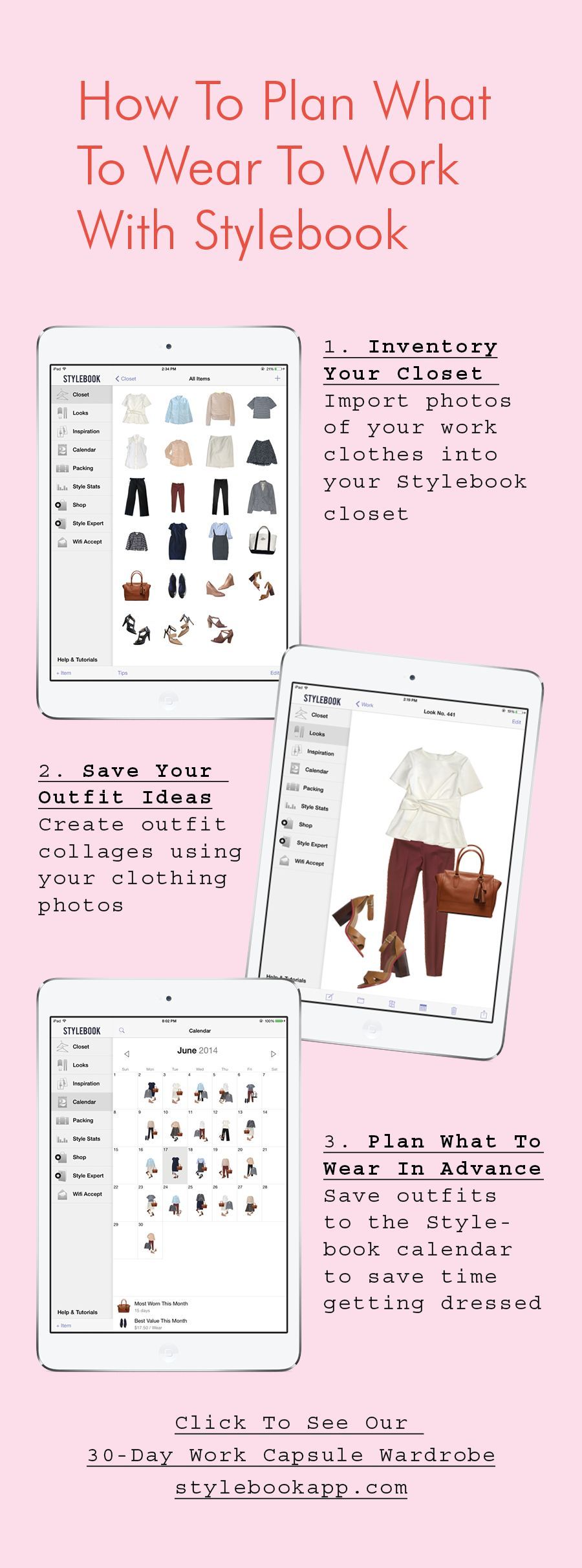 How to plan your weekly outfits with Stylebook, the closet organization app (use photos of your real clothes!)