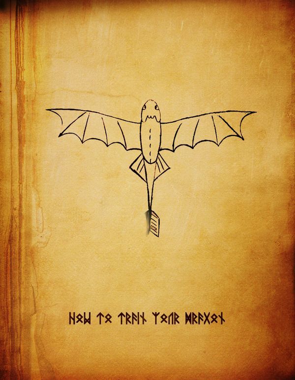 How to Train Your Dragon (2010) ~ Minimal Movie Poster by Subhajyoti Ghosh
