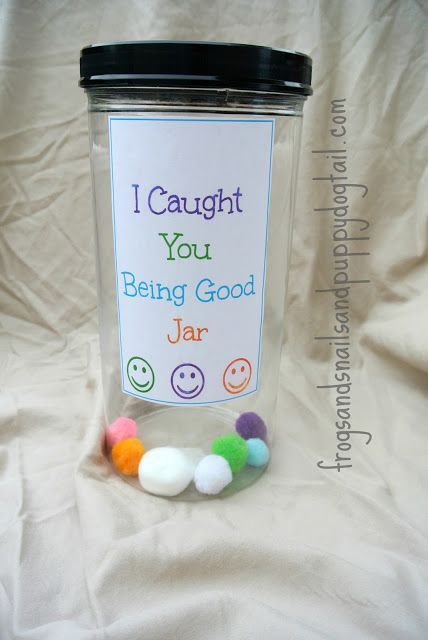 I Caught You Being Good Jar- This would be great for church, traveling, or just at home. Fill the jar up and there will be a BIG