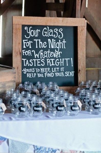 I love little creative notes explaining and giving direction to add taste to the decorations/party favors