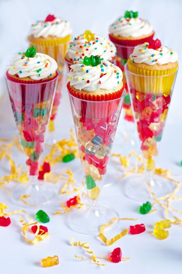 I think this blog calls this a boozy gummy bear dessert, but I think its just a really cute idea for a kids birthday party