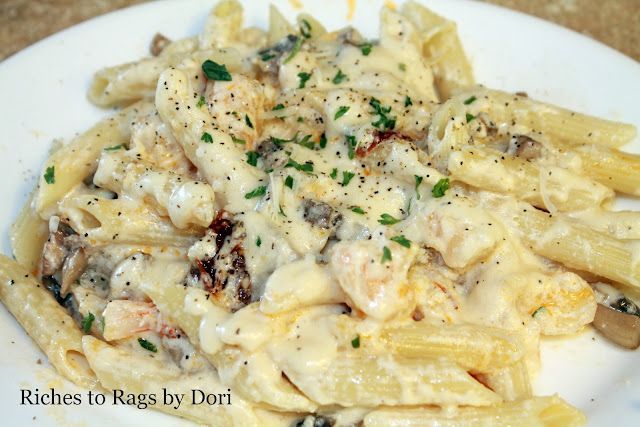 Its all about the Sauce – Delicious Creamy Alfredo Sauce. When you have good Pasta and Sauce you change to recipe every time with