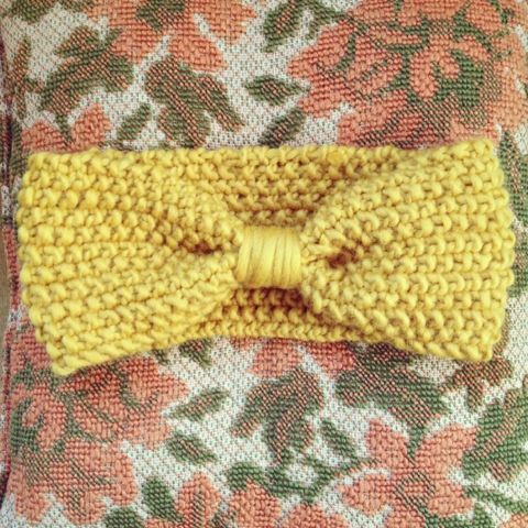 Knitting Patterns Galore – Cozy Posy Ear Warmer Headband