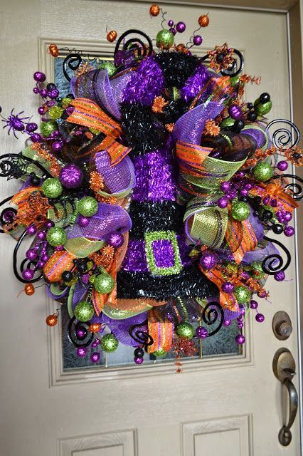Kristens Creations: Halloween Mesh Wreath