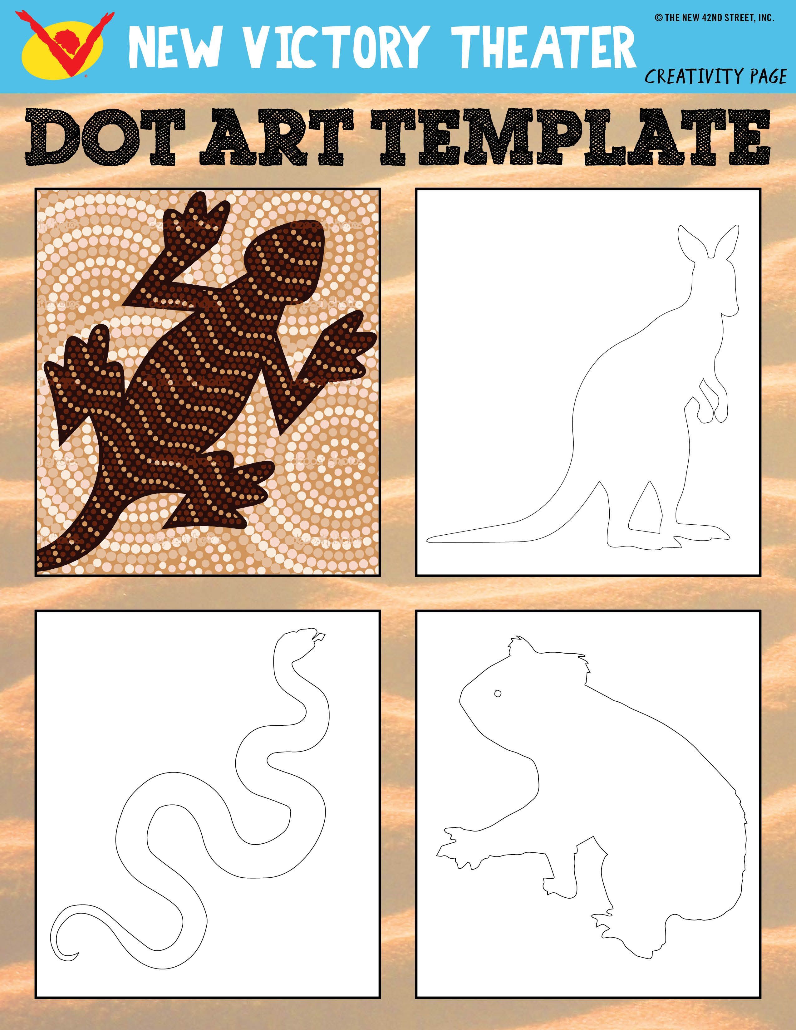 Learn about traditional Aboriginal art and try it out yourself with this printable worksheet inspired by SALTBUSH at the #newvic!