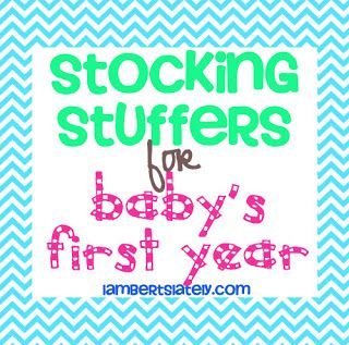 List of 30 stocking stuffers for babys first Christmas! — Gonna need this this year, G and J wont understand if Santa doesnt