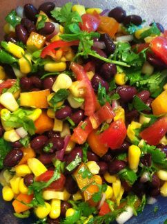 Meatless Monday: Sweet Corn & Black Bean Salad Recipe. Re-pin now, check later. #cleaneating