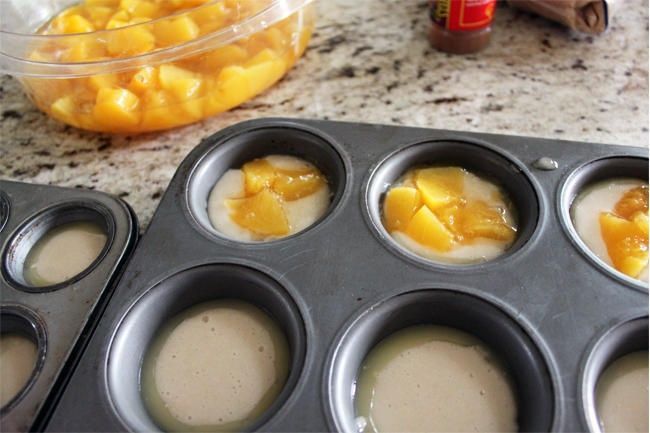 Mini peach cobblers, Must try with other fruits too! I just made these and they are awesome and easy!