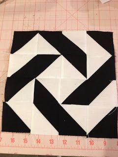 Modern Half-Square Triangle Quilt-a-Long Block 10….@Rachel Thayn, we should do this with all the cousins that want to join….a