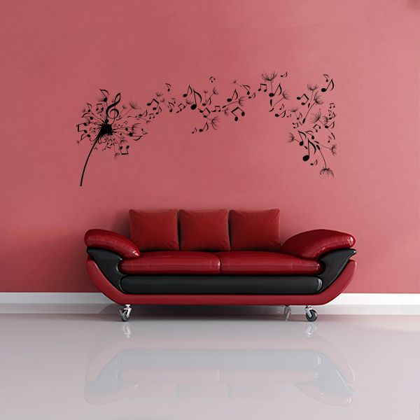 Music Notes Wall Decals | Wall Decal World | Perfect for anyone who loves music! Available in 36 colors.