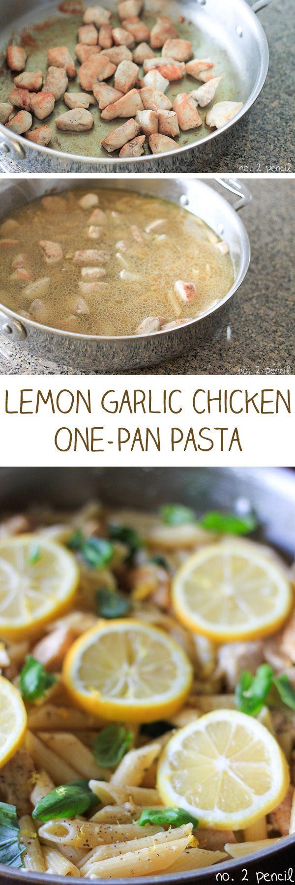 One-Pan Lemon Garlic Chicken Pasta…..I thought this was really good, takes about a half hour, nice you only have to dirty one