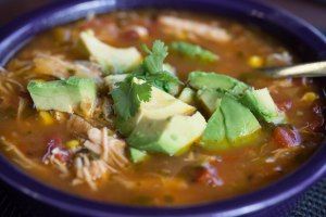 Paleo Zone Diet ~ Mexican Chicken Fajita Soup