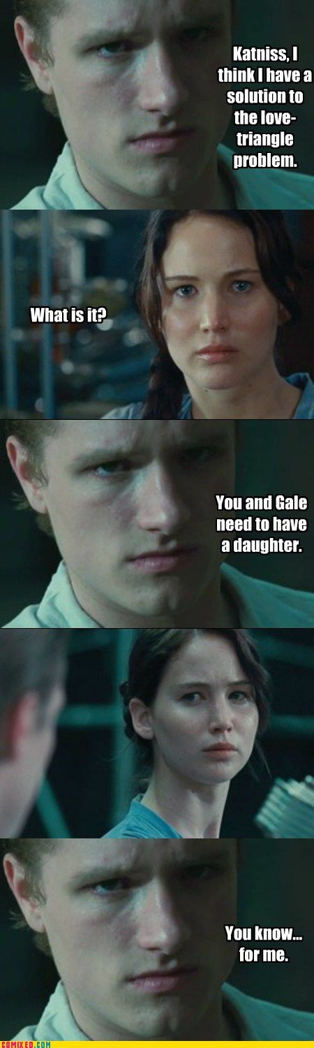 Peeta solving problems Twilight style- haha its actually very disturbing isnt it?