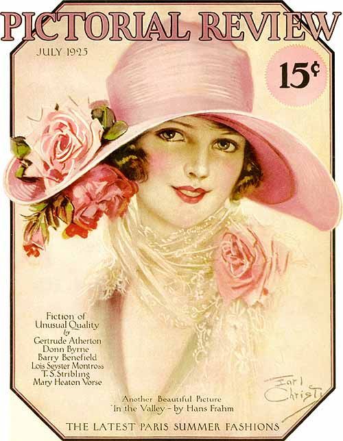 Pictorial Review cover, 1925. Illustrated by Earl Christy.