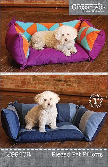 Pieced Pet Pillows by Indygo Junction | Sewing Pattern – Looking for a sewing pattern for your next project? Look no further than