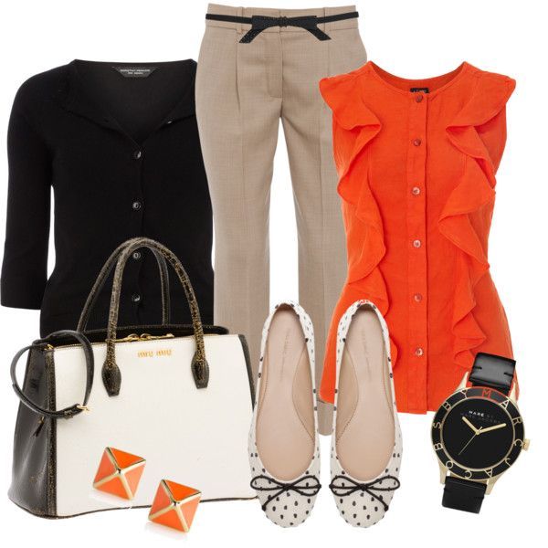 pops of orange. This would be so cute for work. Get your own personal stylist @Nesreen Mills Fix stitchfix.com/…