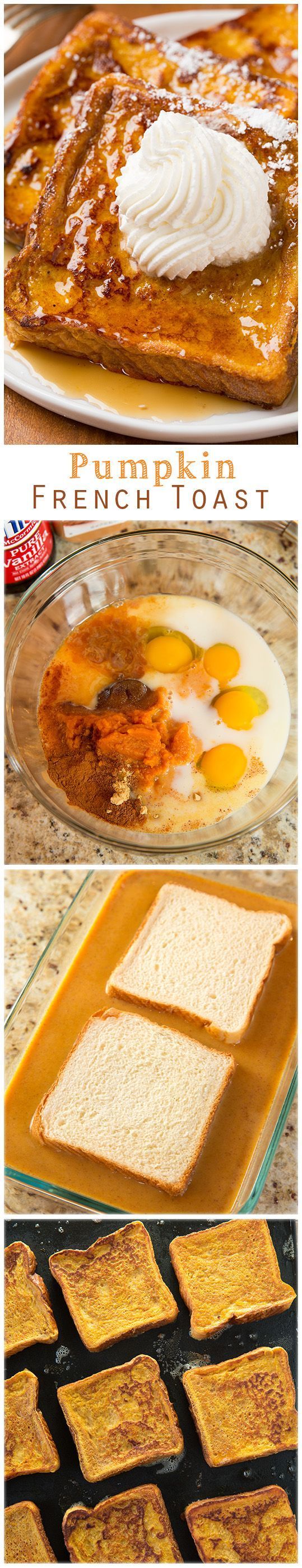 Pumpkin French Toast – this is the perfect Fall breakfast!