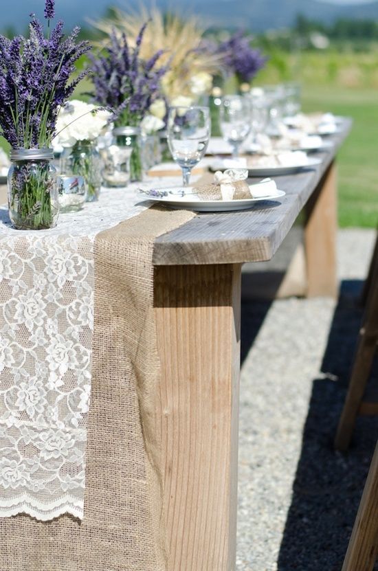 Purple rustic wedding reception … Wedding ideas for brides, grooms, parents & planners … itunes.apple.com/… … plus how to