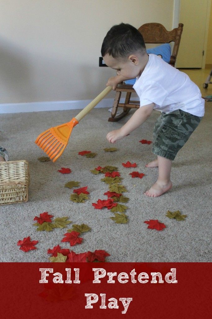 {Raising Tots} Fall Pretend Play. Not that we dont have plenty of leaves in the yard to work on…
