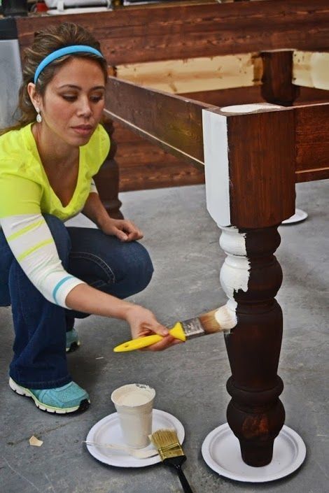 Really good tutorial — How To Paint Furniture | Old World Chippy Distressed Paint Finish | Ana White – Homemaker