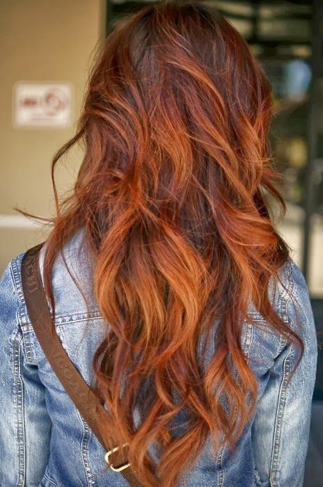 red soft ombre