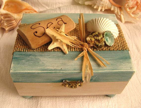 Ocean treasure box for your beach decor.
