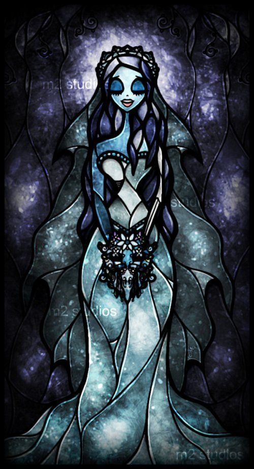 *SALLY ~ Nightmare before Christmas….disney-stained-glass-corpse-bride