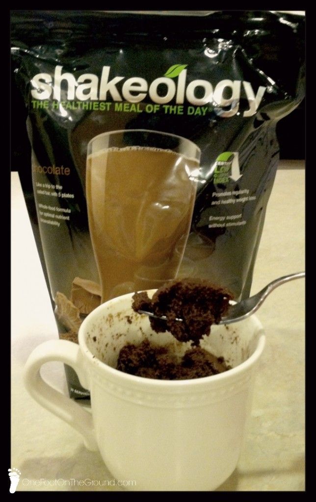 #Shakeology mug cake. Delicious protein dessert.  Good recipe to use if you are following the 21 Day Fix, T25, or any other