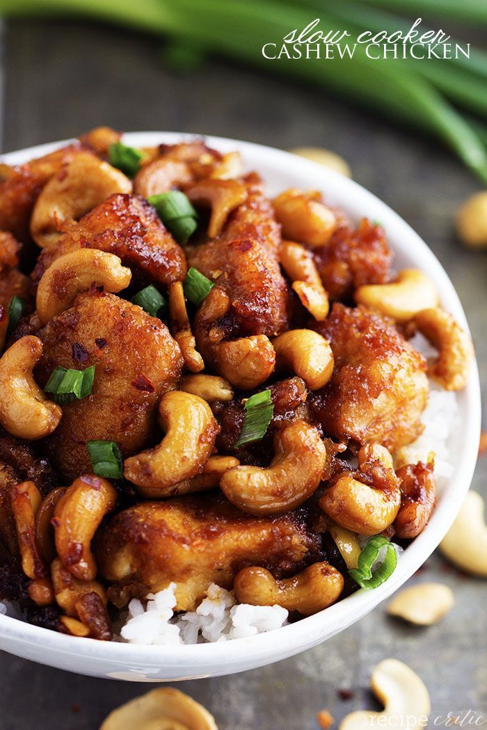 slow cooker cashew chicken… this looks AMAZING!