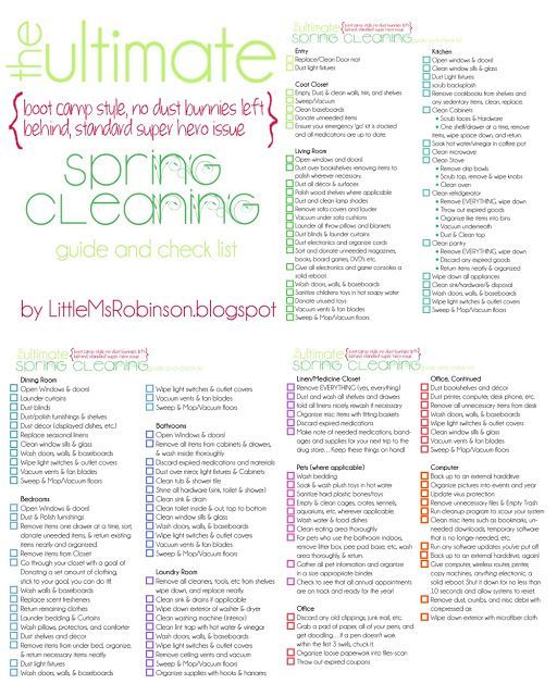 Spring cleaning to do list, so my house beware!!! Spring may be late this year, but it is still going to come sooner or
