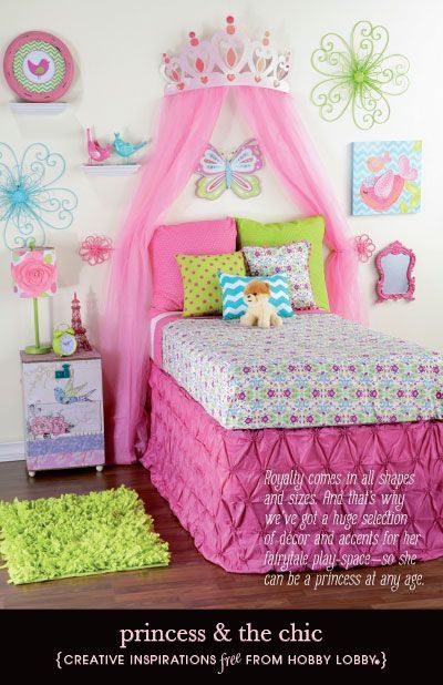 Sweet look for my middle granddaughters room re do…though she probably will say she is too “old” for Princess stuff there are