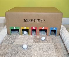 Target golf game. Use for Art Olympics or Review games – holes are worth certain points, can color them primary/secondary/tertiary