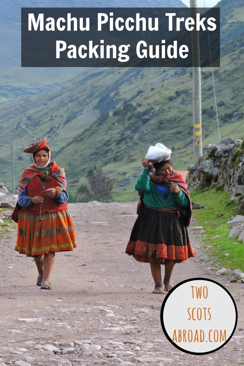 The only packing guide you need for treks to Machu Picchu (Inka, Salkantay, Lares) in Peru.