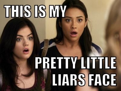 This is my PLL face, legit. (gets me ever single time) #PrettyLittleLiars