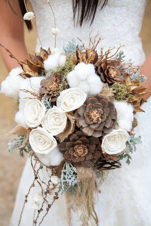 This would make a pretty centrepiece for a rustic themed room. You could even change the flower color for different seasons.