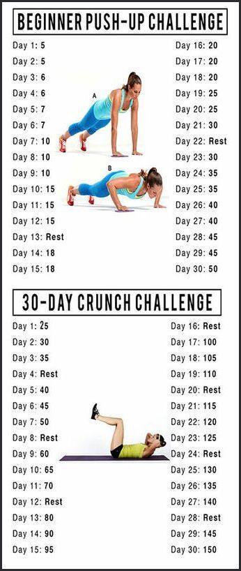 Thriving 30 Day Challenges // Push-Ups & Crunch Challenge //