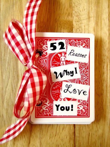 Valentine’s day 52 Reasons why I love you. This is still one of my husbands favorite gifts!