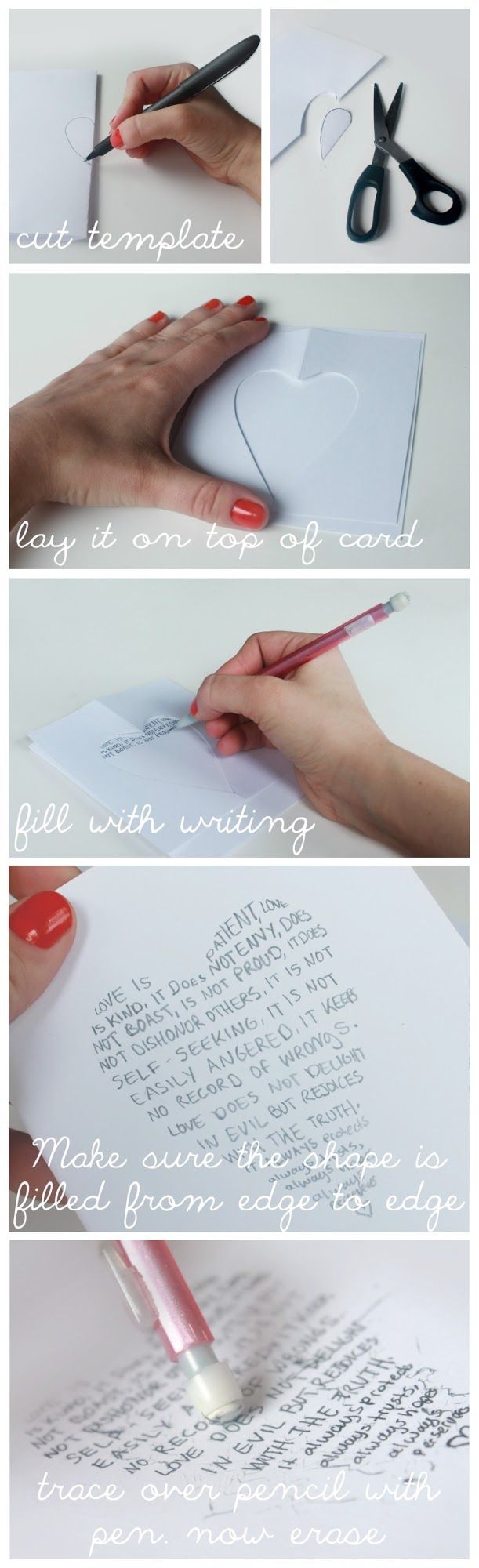 We Lived Happily Ever After: Use Cookie Cutters to “Write Shapes” on Greeting Cards!