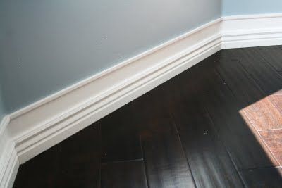 WORKS EVERY TIME! idea for getting bigger baseboards without ripping all your old ones out:  add small molding a few inches above