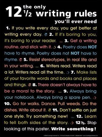 12 1/2 Ways the only writing rules youll ever need. #copywritting