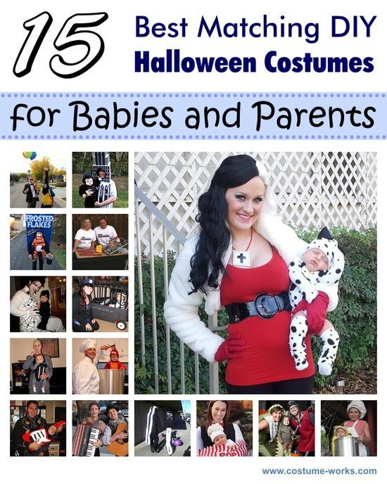 15 Great Ideas of Matching DIY Halloween Costumes for Babies and Parents