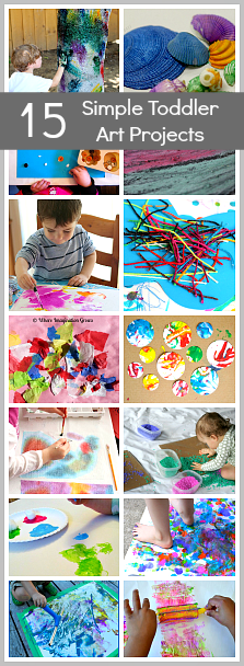 15 Simple Toddler Art Projects- tons of fun and great for keeping busy! @Buggy and Buddy