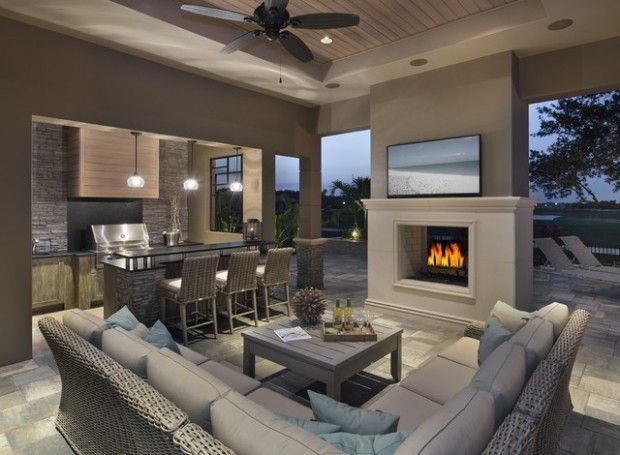17 Brilliant Outdoor Living Room Design Ideas