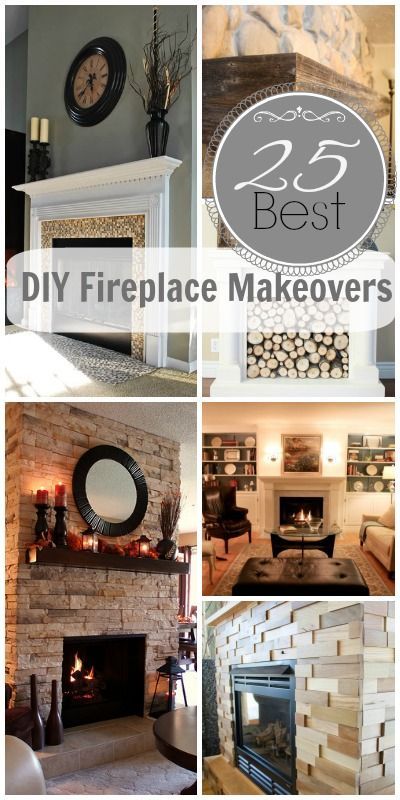 25 Best DIY Fireplace Makeovers | @Remodelaholic .com .com