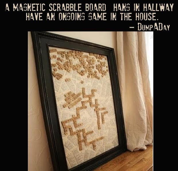 Magnetic scrabble -   Amazingly simple but genius ideas to use and reuse stuff