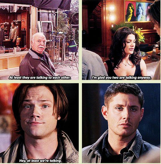 6×15 The French Mistake [gifset] – At least theyre talking – Sam and Dean Winchester, Supernatural