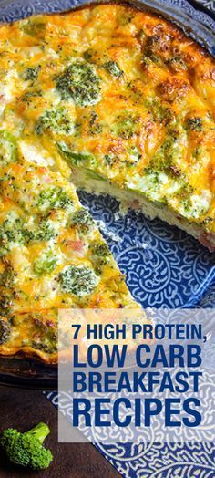 7 High Protein, Low Carb Breakfast Recipes–good for gestational diabetes. Im getting tired of just eggs!