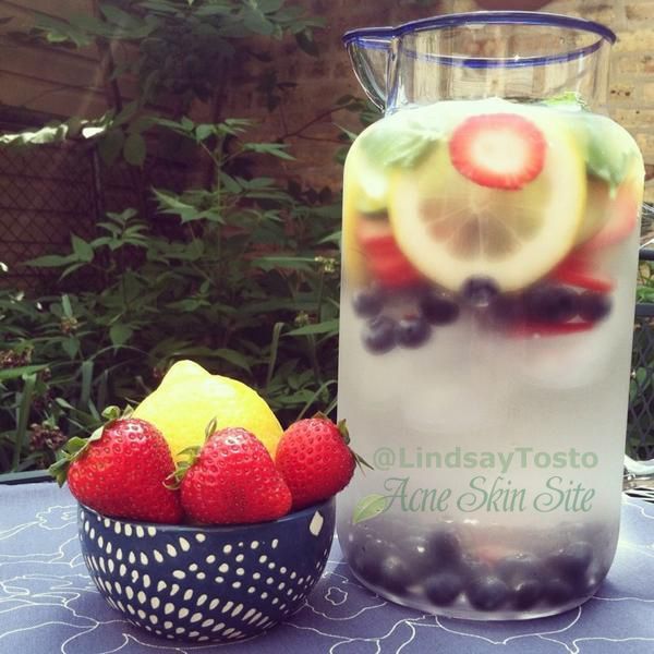 Acne Skin Site  The Power of Naturally Flavored Water